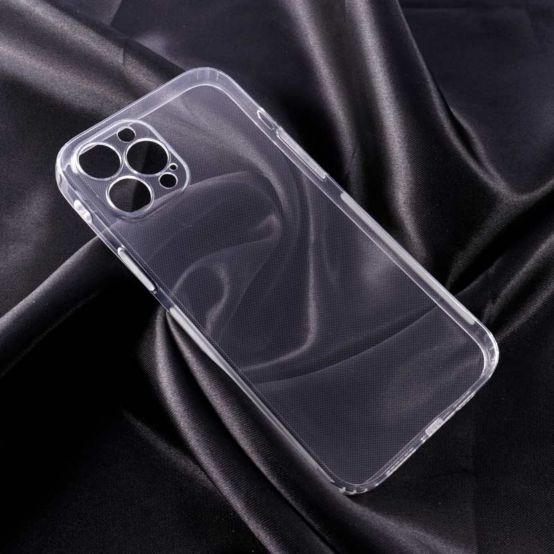 قاب ژله ای ساده بی رنگ محافظ لنزدار iPhone 12 Pro Max