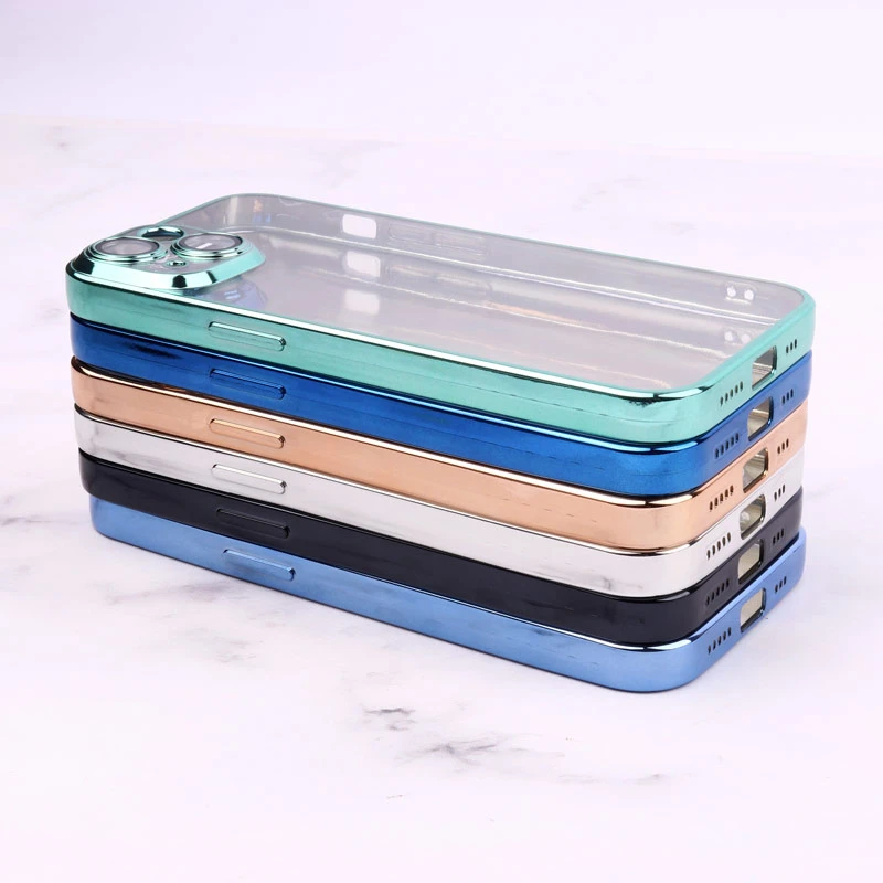 قاب شفاف ژله ای رنگی محافظ لنزدار iPhone 14