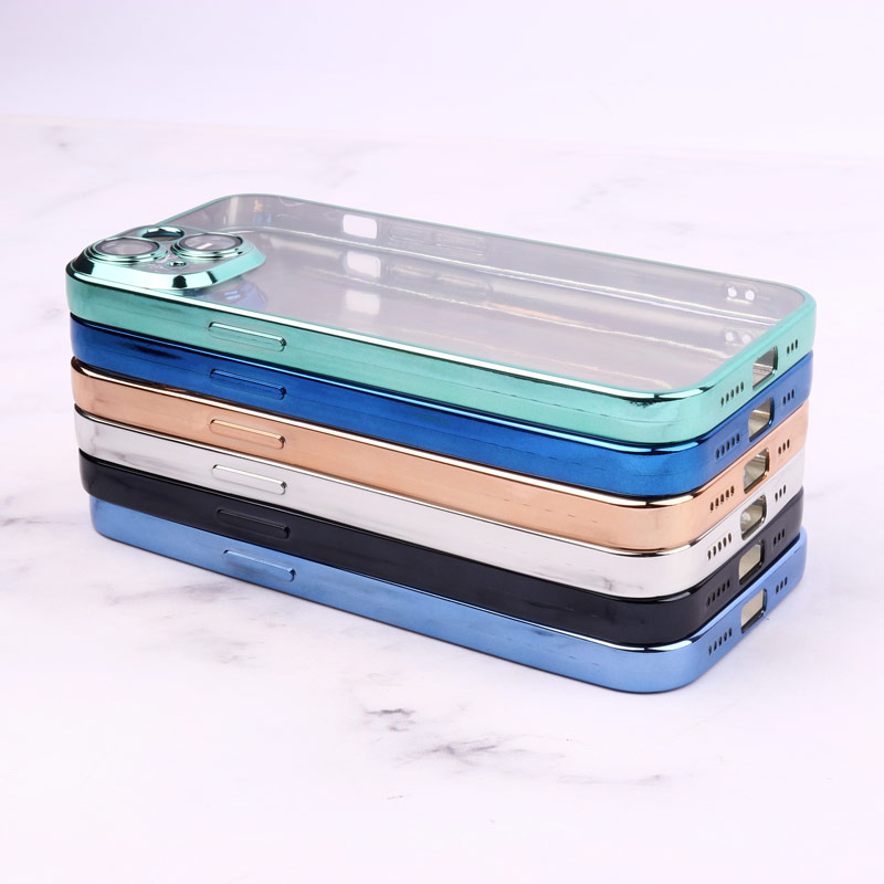 قاب شفاف ژله ای رنگی محافظ لنزدار iPhone 14