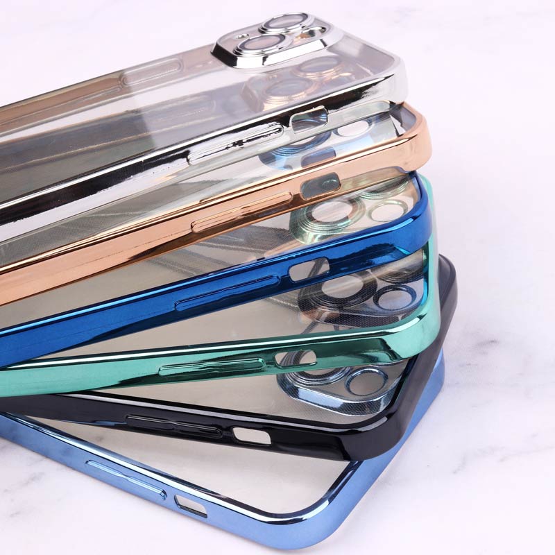 قاب شفاف ژله ای رنگی محافظ لنزدار iPhone 14