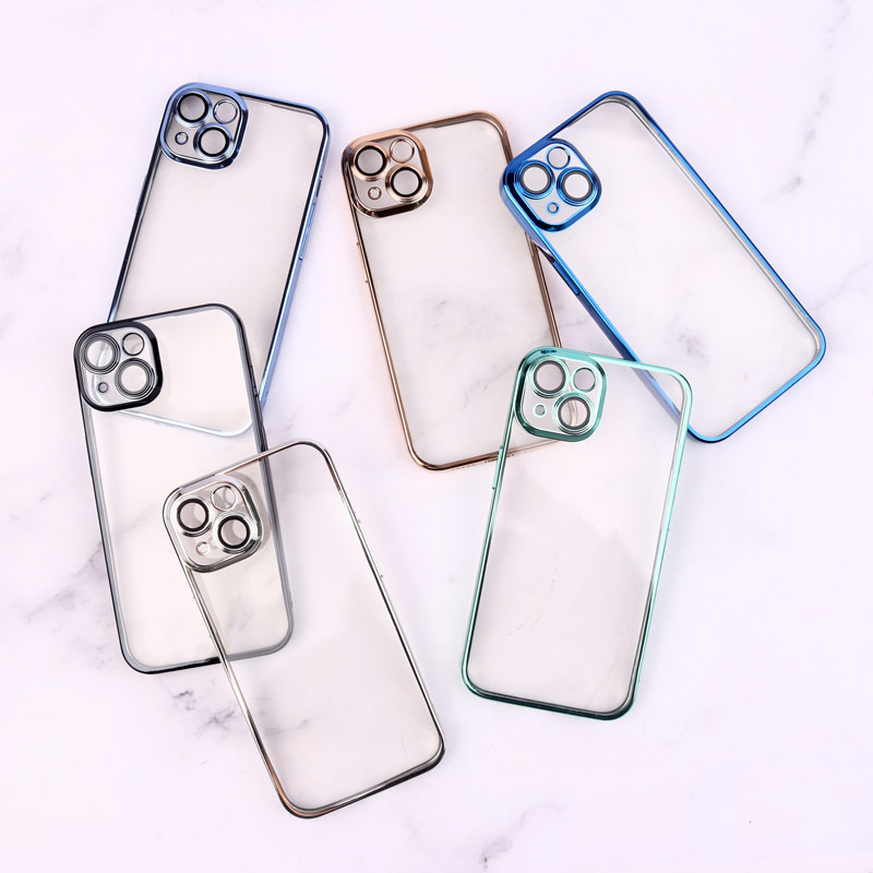 قاب شفاف ژله ای رنگی محافظ لنزدار iPhone 14