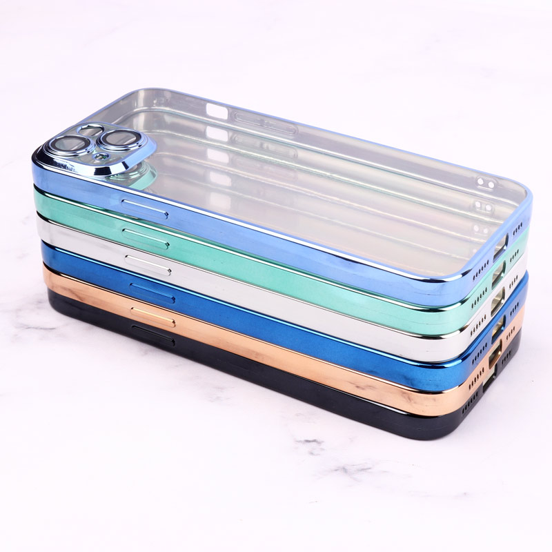 قاب شفاف ژله ای رنگی محافظ لنزدار iPhone 14 Plus