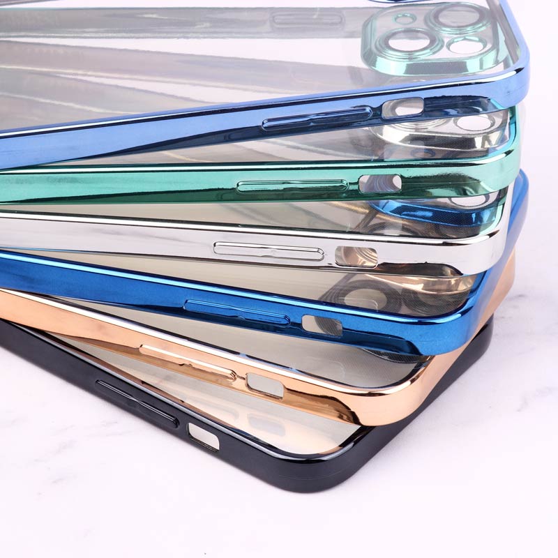 قاب شفاف ژله ای رنگی محافظ لنزدار iPhone 14 Plus