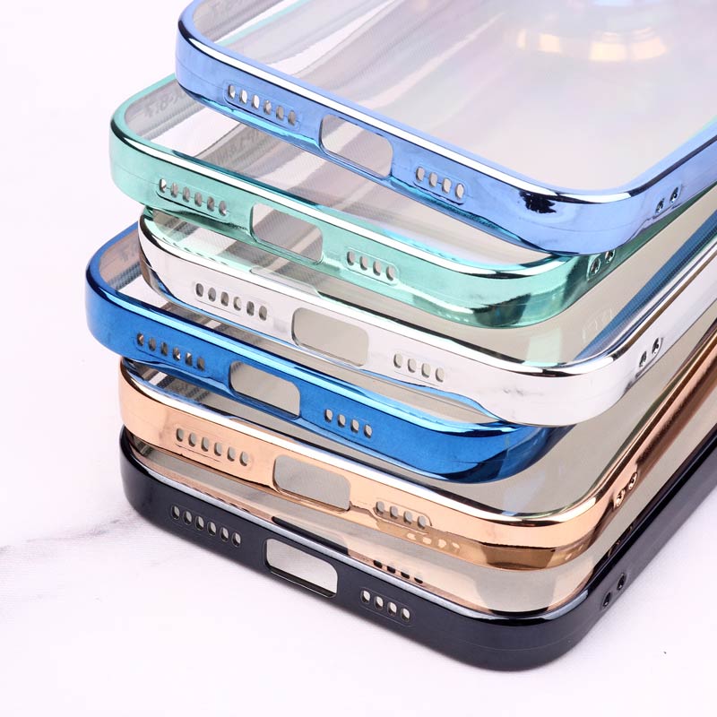 قاب شفاف ژله ای رنگی محافظ لنزدار iPhone 14 Plus