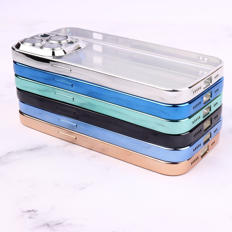 قاب شفاف ژله ای رنگی محافظ لنزدار iPhone 14 Pro