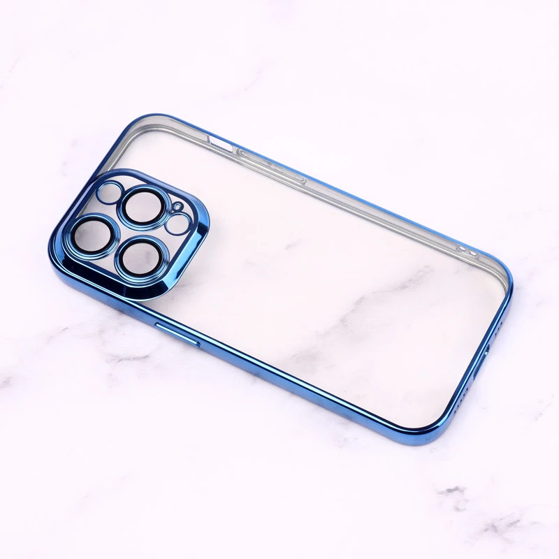 قاب شفاف ژله ای رنگی محافظ لنزدار iPhone 14 Pro