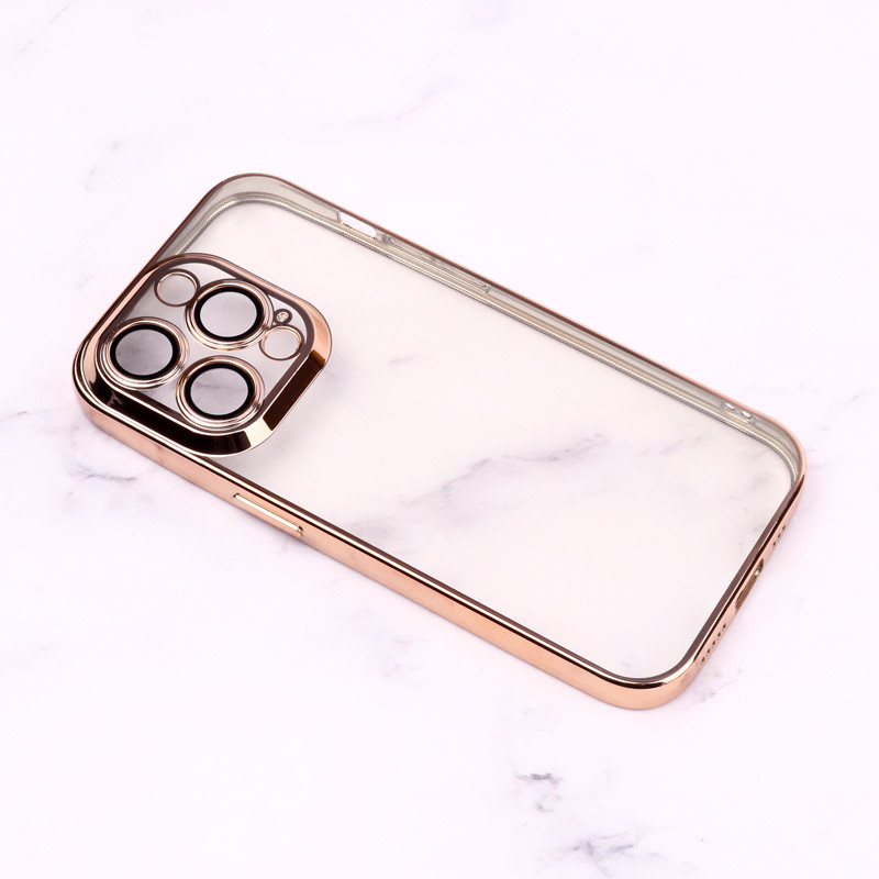 قاب شفاف ژله ای رنگی محافظ لنزدار iPhone 14 Pro
