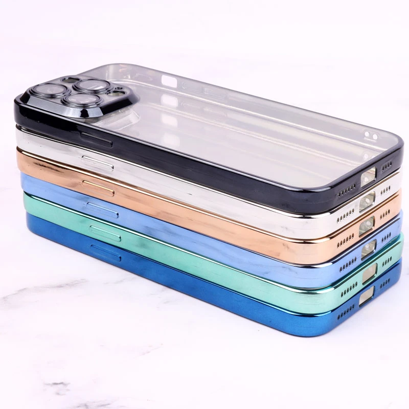 قاب شفاف ژله ای رنگی محافظ لنزدار iPhone 14 Pro Max