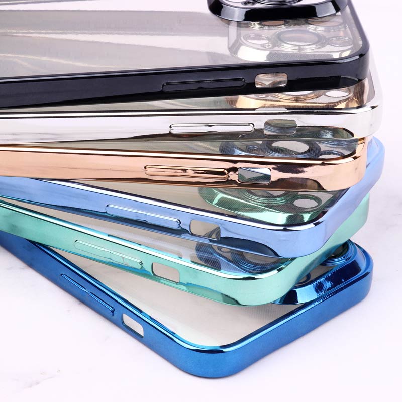 قاب شفاف ژله ای رنگی محافظ لنزدار iPhone 14 Pro Max