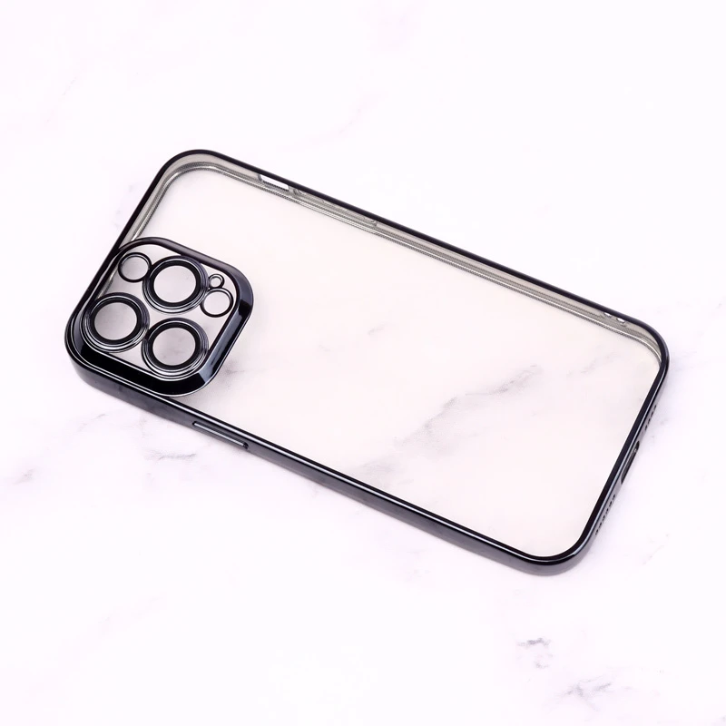 قاب شفاف ژله ای رنگی محافظ لنزدار iPhone 14 Pro Max
