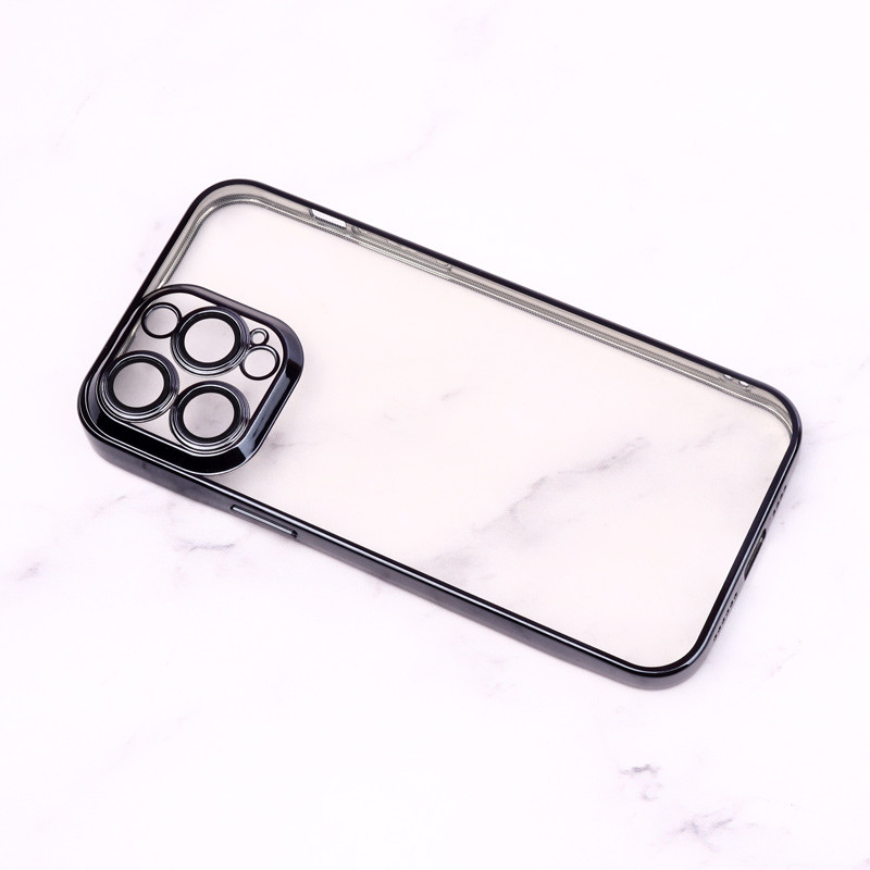 قاب شفاف ژله ای رنگی محافظ لنزدار iPhone 14 Pro Max