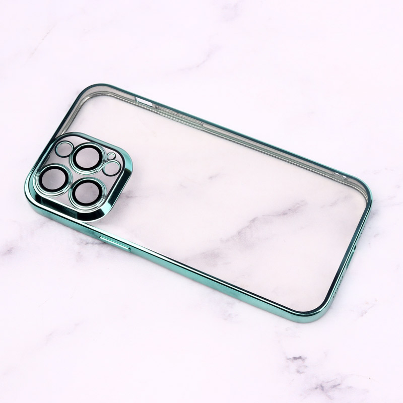 قاب شفاف ژله ای رنگی محافظ لنزدار iPhone 14 Pro Max