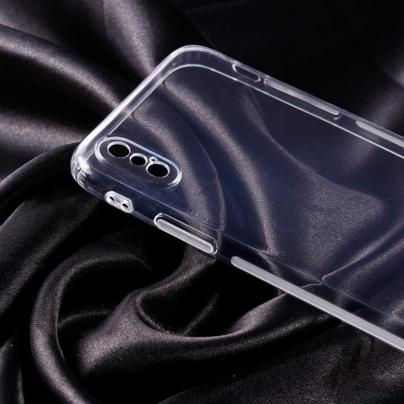 قاب ژله ای ساده بی رنگ محافظ لنزدار iPhone X
