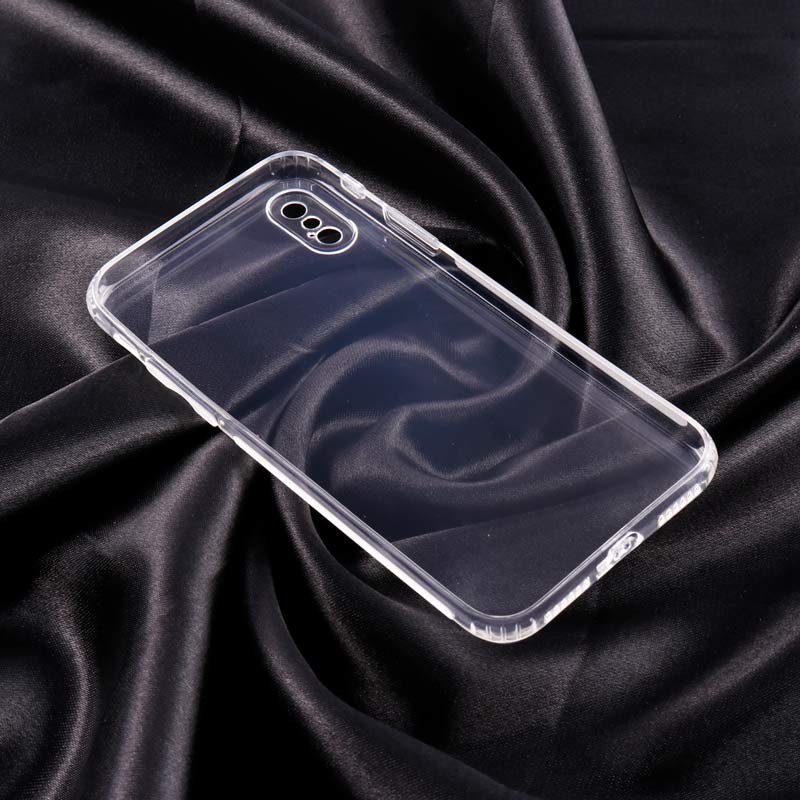 قاب ژله ای ساده بی رنگ محافظ لنزدار iPhone X