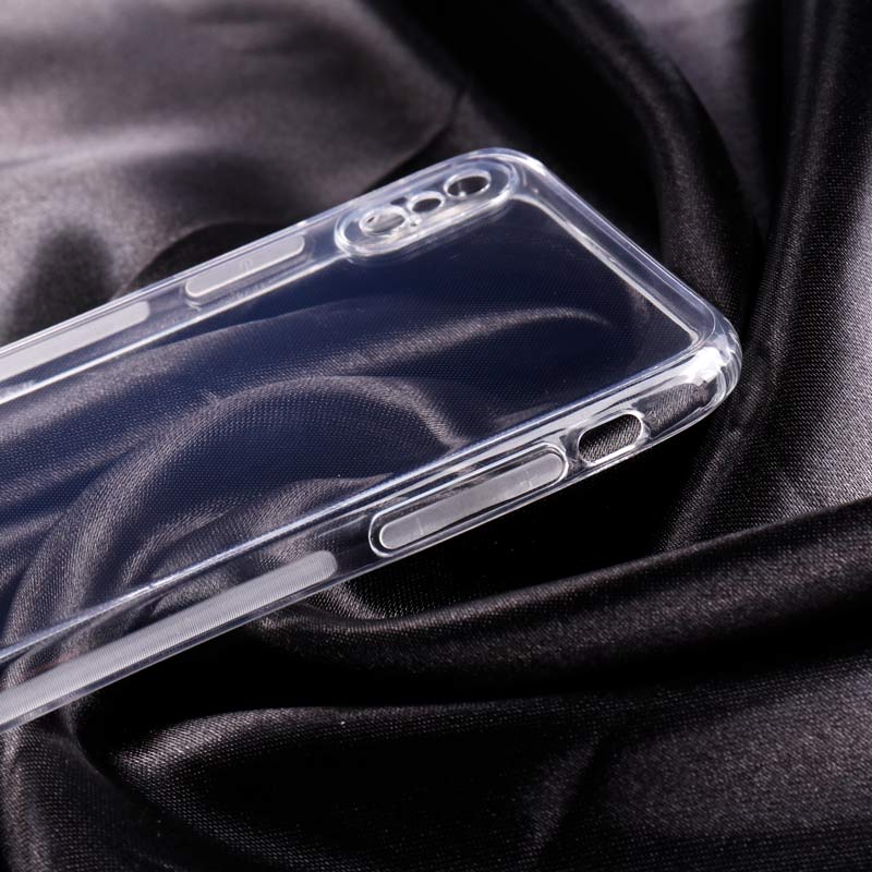 قاب ژله ای ساده بی رنگ محافظ لنزدار iPhone X