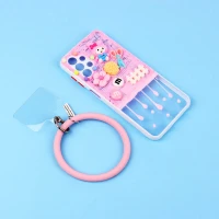 قاب عروسکی برجسته خرگوش محافظ لنزدار + بند آویز Samsung Galaxy A13 4G