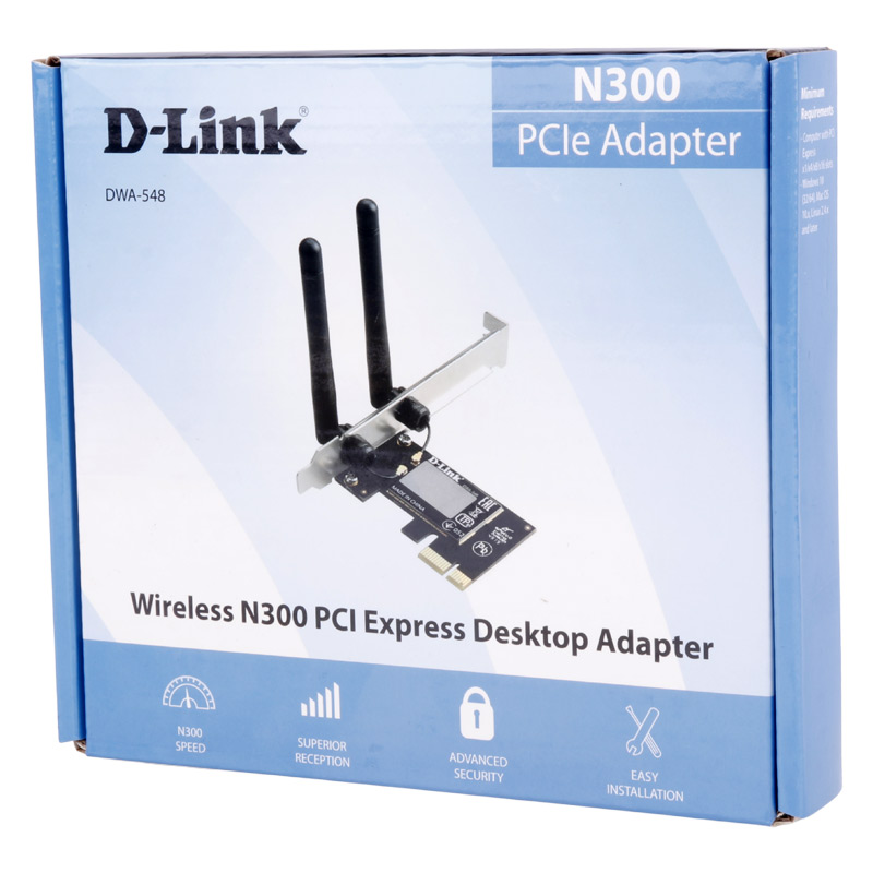 کارت شبکه اینترنال PCl-E آنتن دار D-Link DWA-548 300Mbps