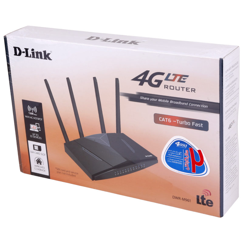 مودم روتر سیمکارتی 4G LTE دی لینک DWR-M961
