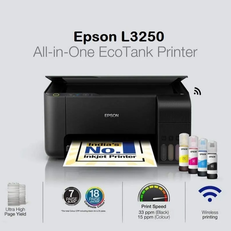 پرینتر رنگی چندکاره جوهر افشان Epson L3250