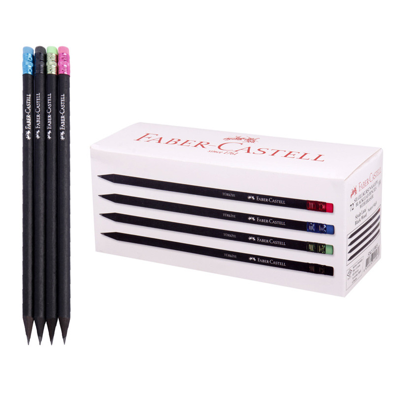 مداد مشکی فابر کاستل Faber-Castell بسته 72 عددی