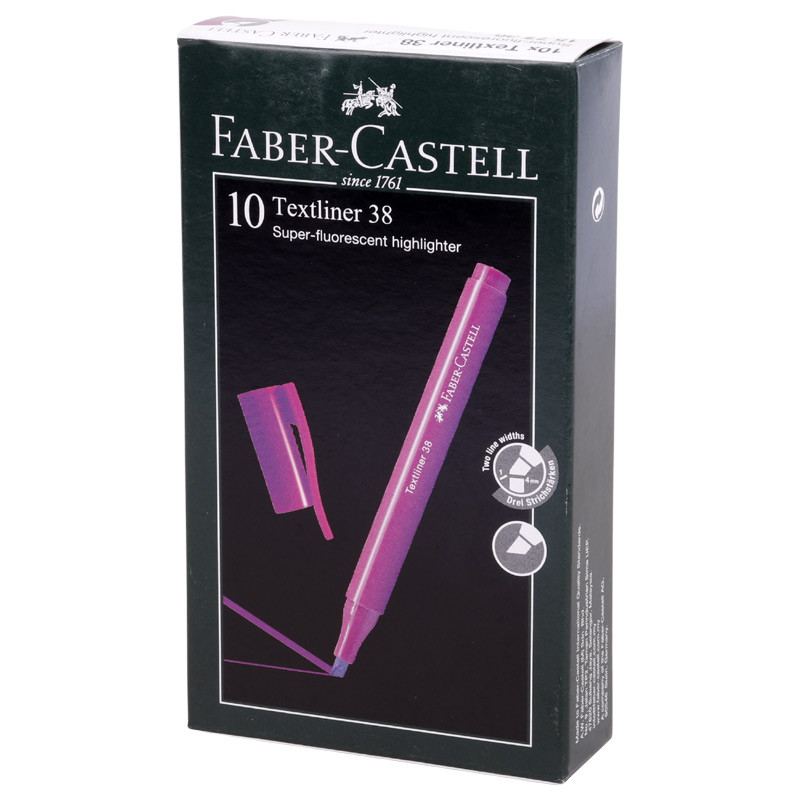 ماژیک هایلایت فابر کاستل Faber-Castell Textliner 38 بسته ۱۰ عددی