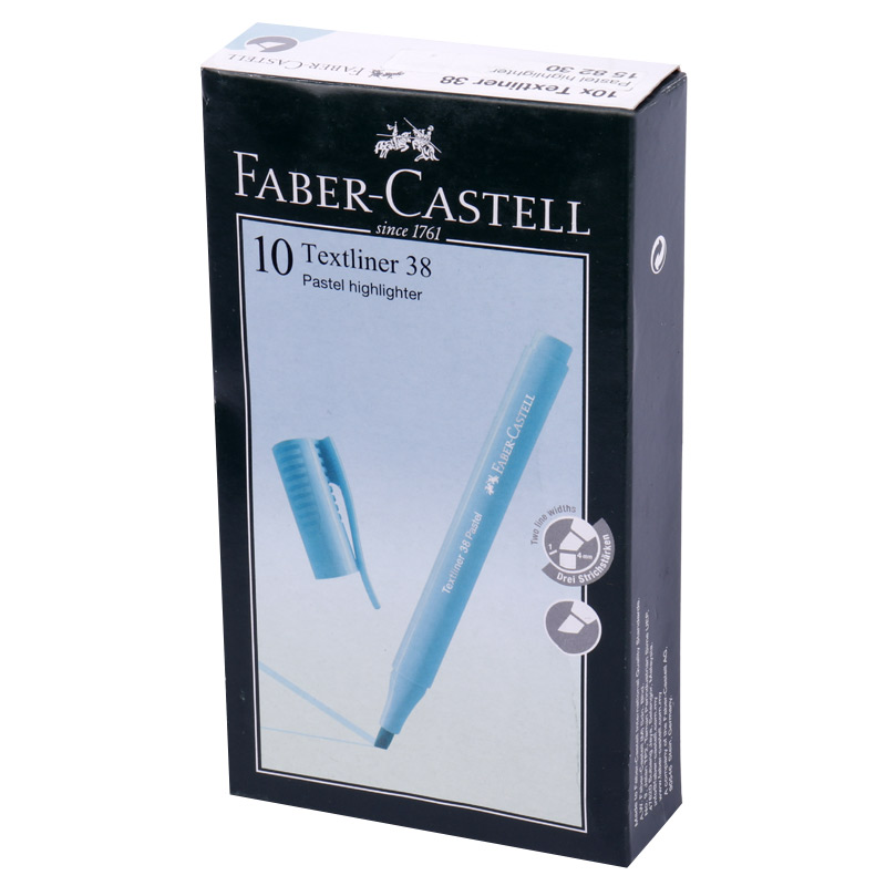 ماژیک هایلایت فابر کاستل Faber-Castell Textliner 38 Pastel بسته ۱۰ عددی