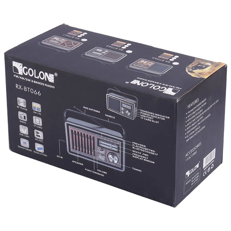 رادیو اسپیکر بلوتوثی رم و فلش خور Golon RX-BT067