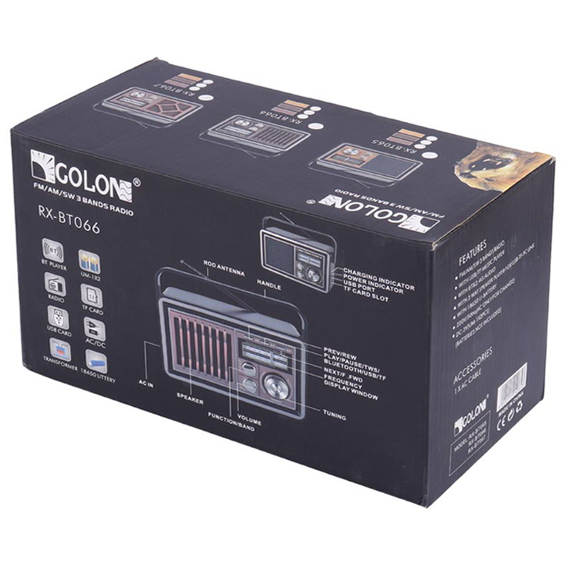 رادیو اسپیکر بلوتوثی رم و فلش خور Golon RX-BT067