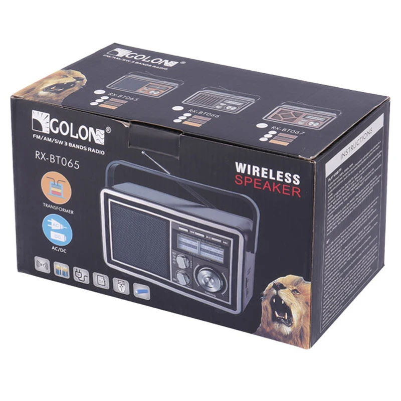 رادیو اسپیکر بلوتوثی رم و فلش خور Golon RX-BT067