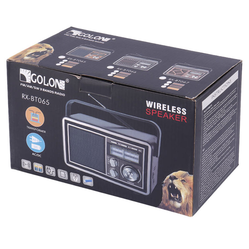 رادیو اسپیکر بلوتوثی رم و فلش خور Golon RX-BT067