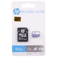 رم میکرو 64 گیگ اچ پی HP MX330 A1 V30 U3 C10 100MB/s + خشاب