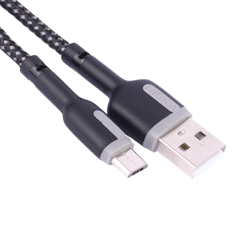 کابل میکرو یو اس بی فست شارژ 3 آمپر هیسکا LX-2022 طول 2 متر