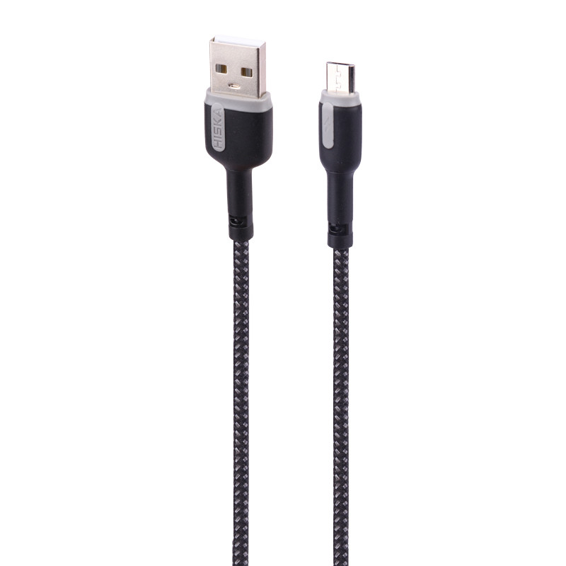 کابل میکرو یو اس بی فست شارژ Hiska LX-2022 3A 2m