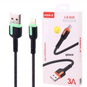 کابل لایتنینگ فست شارژ 3 آمپر هیسکا LX-835 طول 1 متر