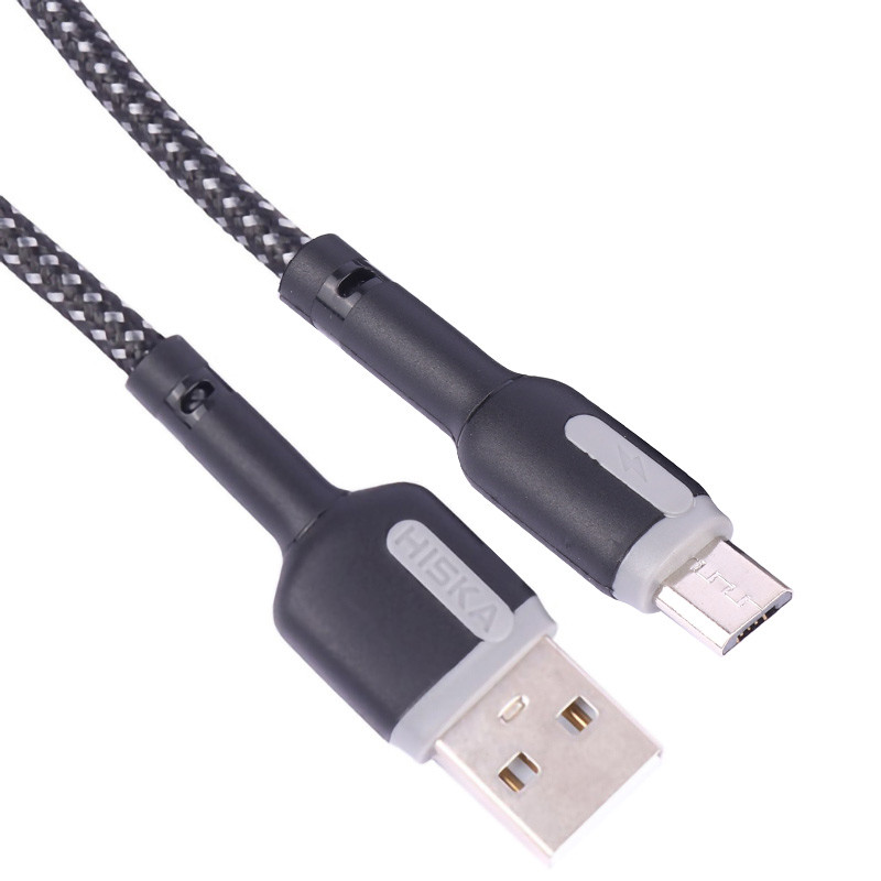 کابل میکرو یو اس بی فست شارژ Hiska LX-835 3A 1m