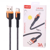 کابل تایپ سی فست شارژ 3 آمپر هیسکا LX-835 طول 1 متر