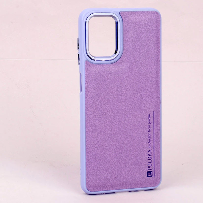 قاب چرمی Puloka سامسونگ Galaxy A12 متال ایرون
