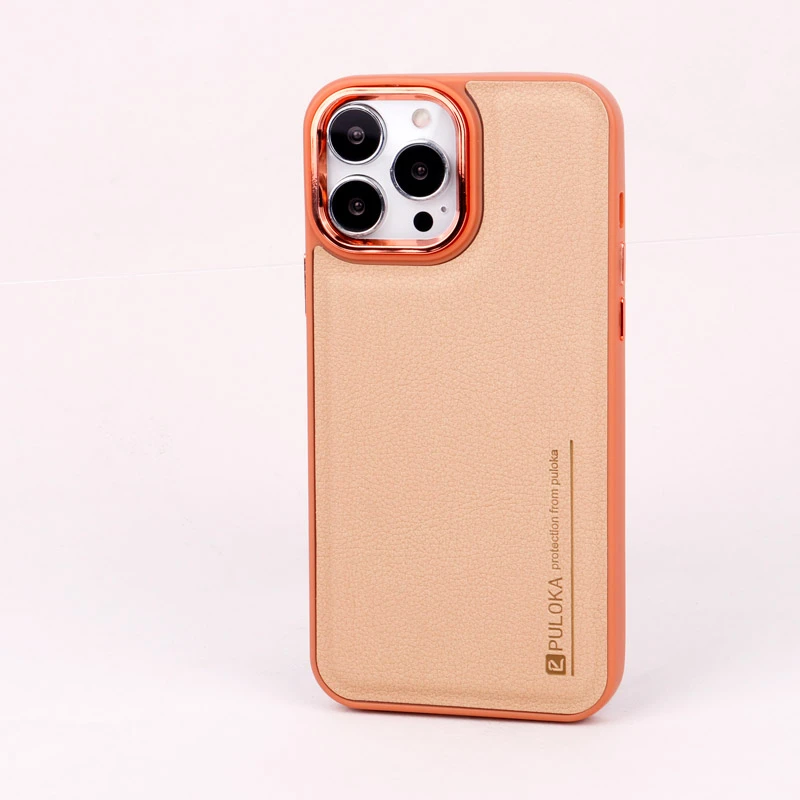 قاب چرمی Puloka آیفون iPhone 13 Pro Max متال ایرون