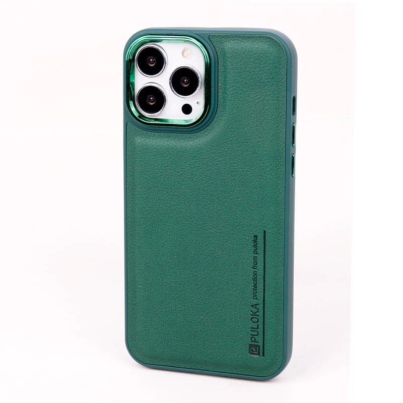 قاب چرمی Puloka آیفون iPhone 13 Pro Max متال ایرون