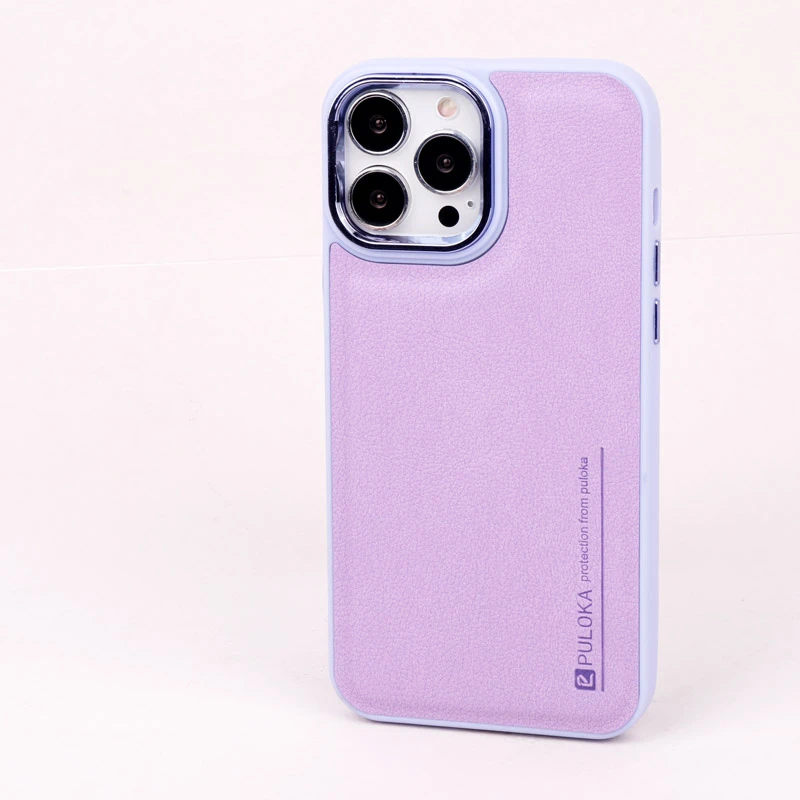 قاب چرمی Puloka آیفون iPhone 13 Pro Max متال ایرون
