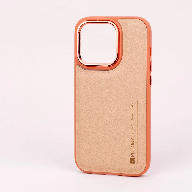 قاب چرمی Puloka آیفون iPhone 14 Pro متال ایرون