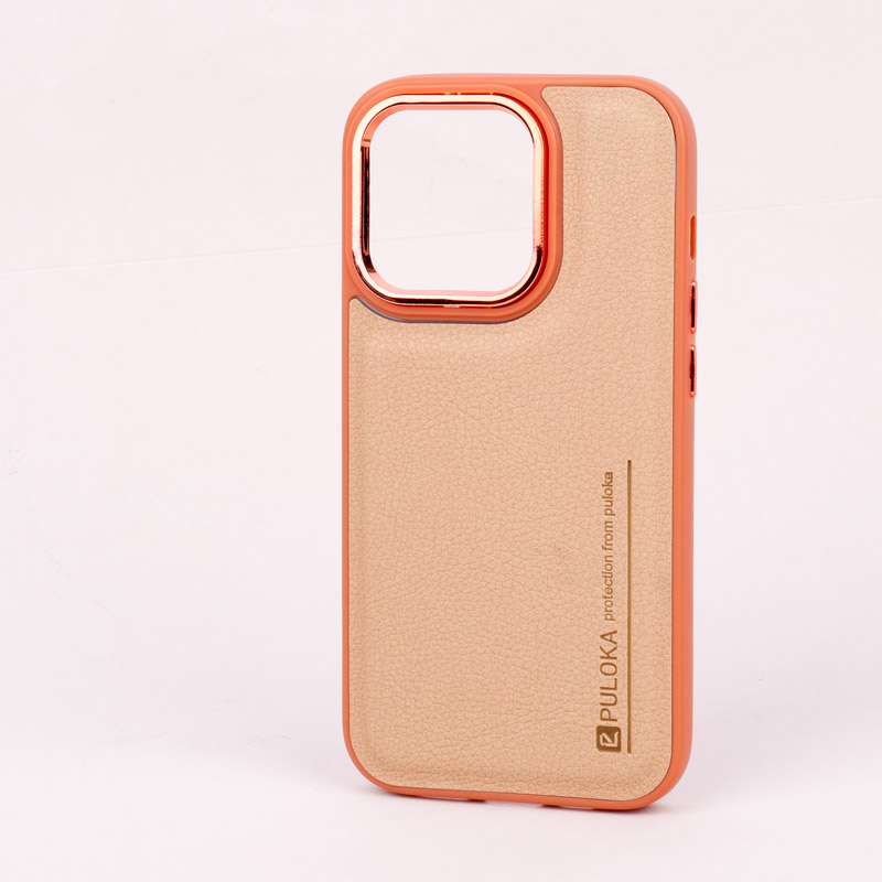 قاب چرمی Puloka متال ایرون iPhone 14 Pro