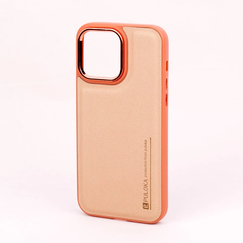 قاب چرمی Puloka آیفون iPhone 14 Pro Max متال ایرون