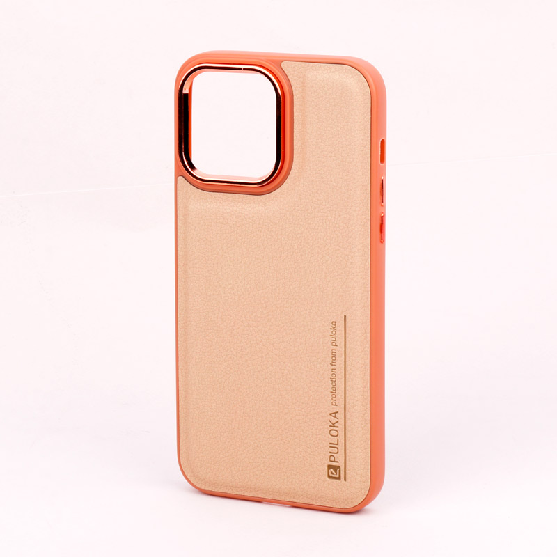 قاب چرمی Puloka متال ایرون iPhone 14 Pro Max