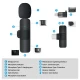 میکروفون یقه ای بی سیم K9 + تبدیل Type-C to Lightning