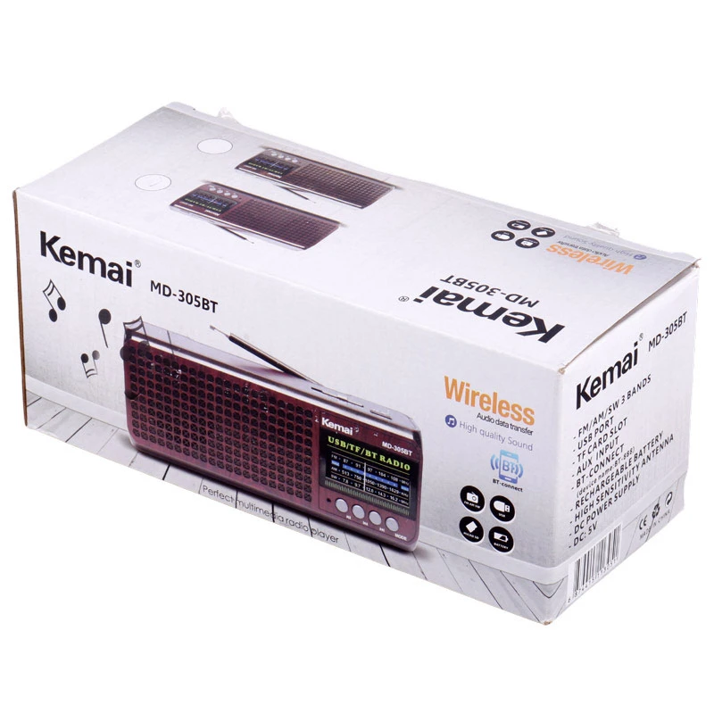 رادیو اسپیکر بلوتوثی رم و فلش خور Kemai MD-305BT
