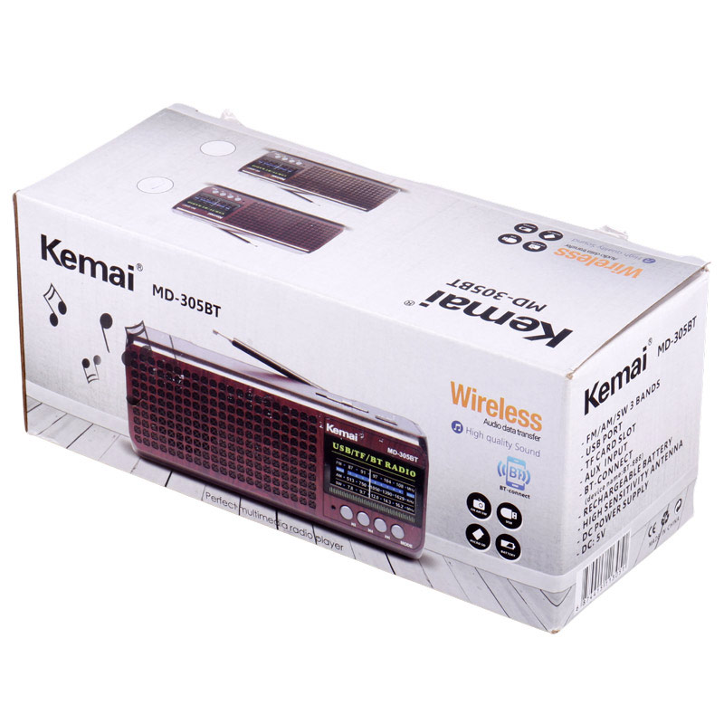 رادیو اسپیکر بلوتوثی رم و فلش خور Kemai MD-305BT