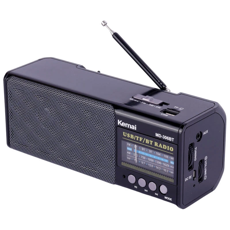 رادیو اسپیکر بلوتوثی رم و فلش خور Kemai MD-306BT