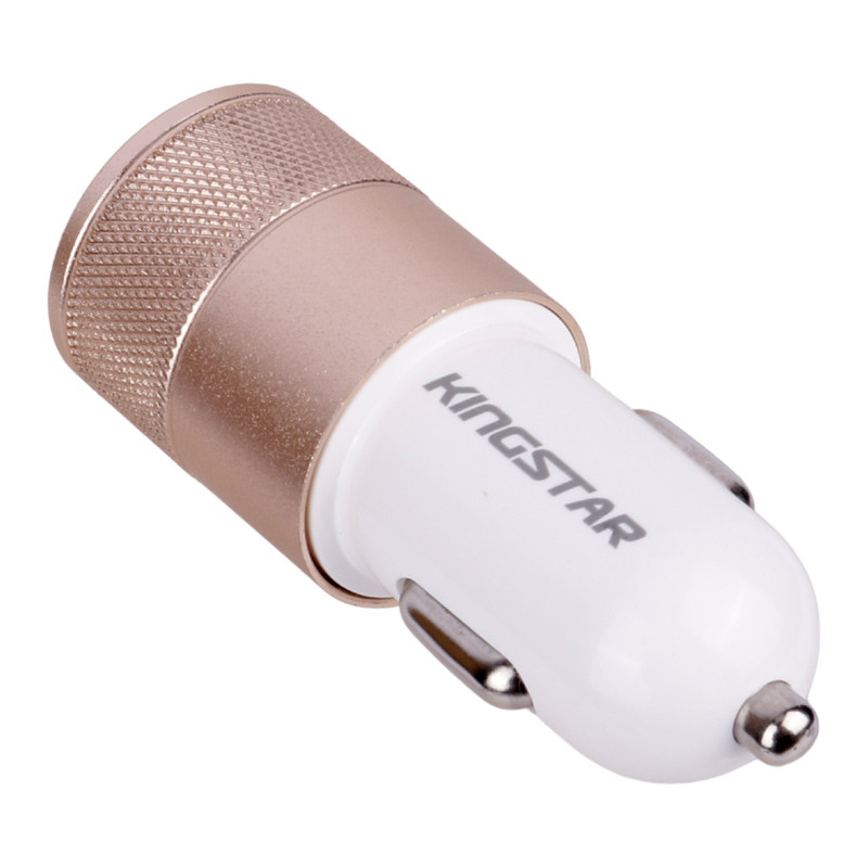 شارژر فندکی KingStar K Box50 2.1A 10.5W + هولدر + کابل 3 سر