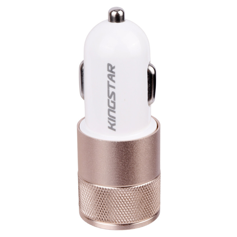 شارژر فندکی KingStar K Box50 2.1A 10.5W + هولدر + کابل 3 سر